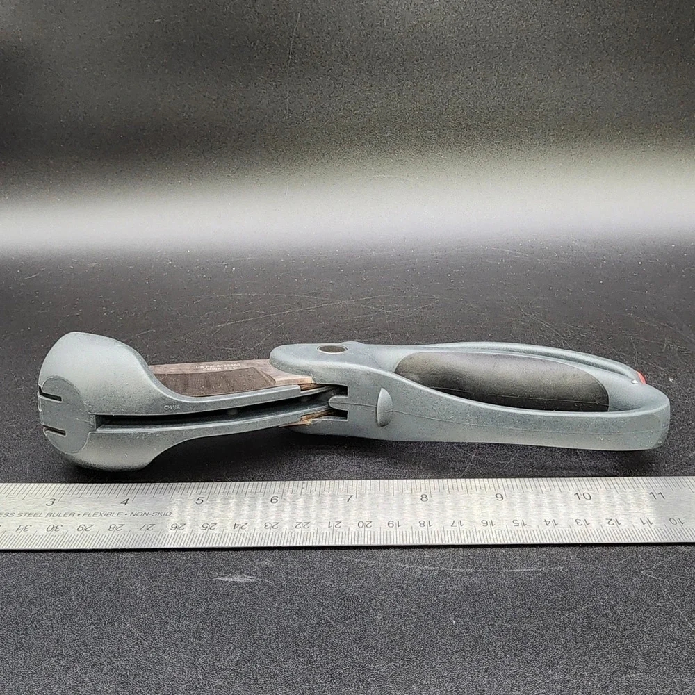 Pampered Chef OS Gray Salad Chopper Kitchen Shears Dual Blade Vegetable Scissors